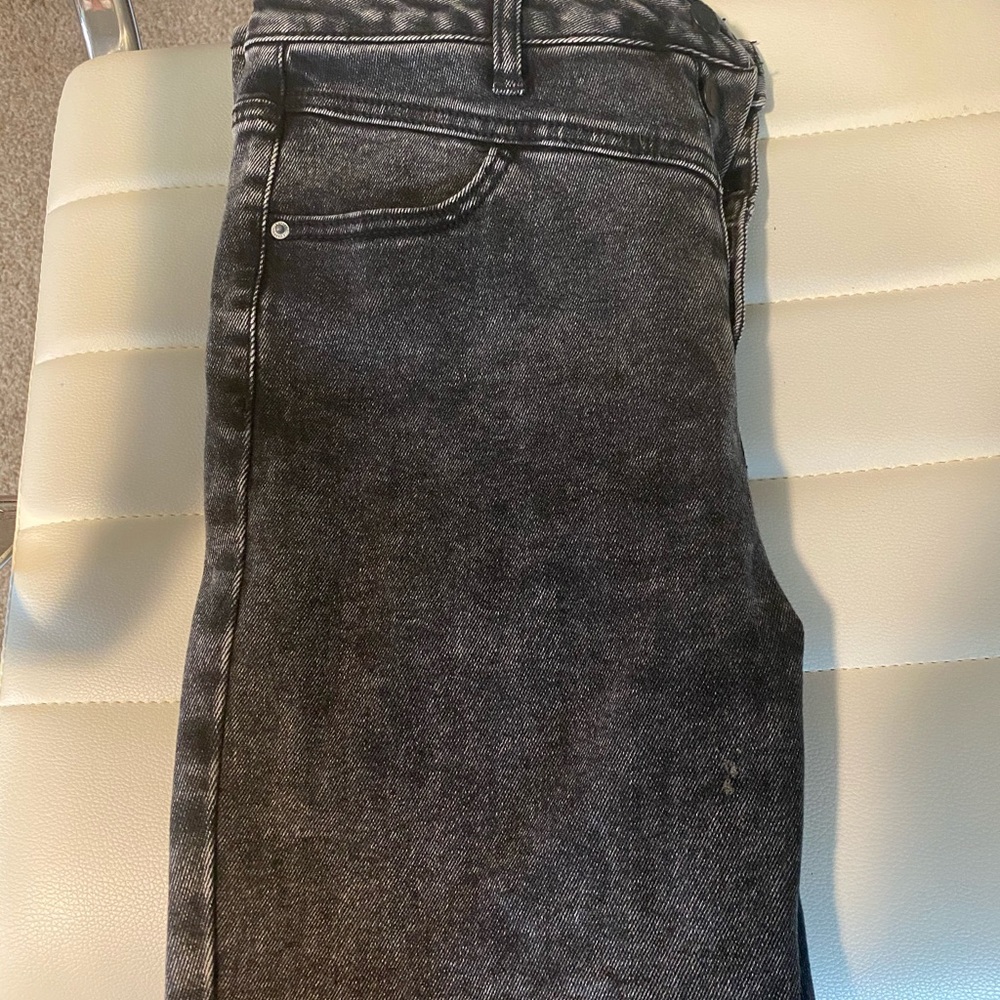 Vanilla Star Acid Wash Highrise Skinny Black Jean